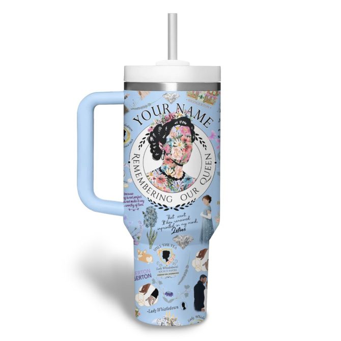 Bridgerton Tv Series Custom Stanley Quencher 40Oz Stainless Steel Tumbler - Image 5