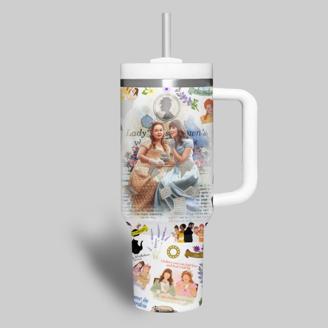 Bridgerton Tv Series Custom Stanley Quencher 40Oz Stainless Steel Tumbler - Image 5
