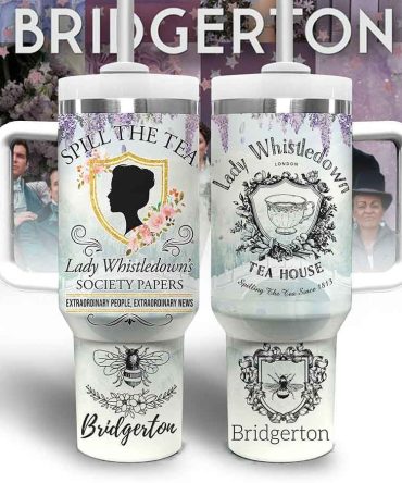 Bridgerton Tv Series Custom Stanley Quencher 40Oz Stainless Steel Tumbler