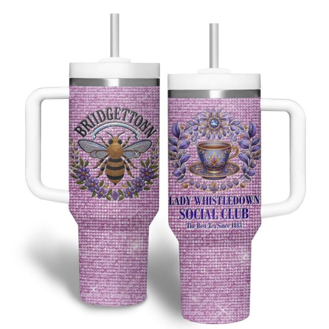 Bridgerton Tv Series Custom Stanley Quencher 40Oz Stainless Steel Tumbler