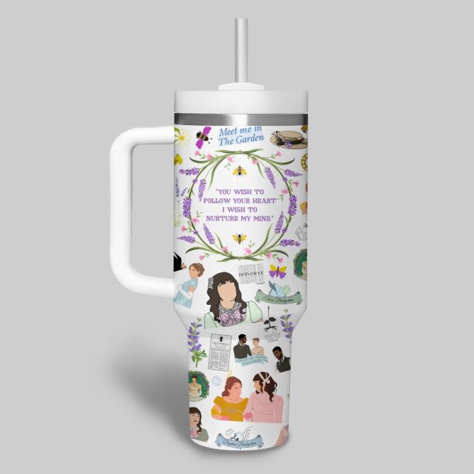 Bridgerton Tv Series Custom Stanley Quencher 40Oz Stainless Steel Tumbler - Image 6