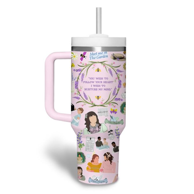Bridgerton Tv Series Custom Stanley Quencher 40Oz Stainless Steel Tumbler - Image 2