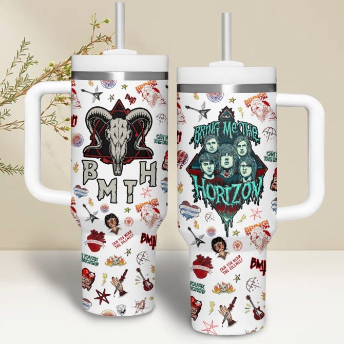 Bring Me The Horizon Music Custom Stanley Quencher 40Oz Stainless Steel
