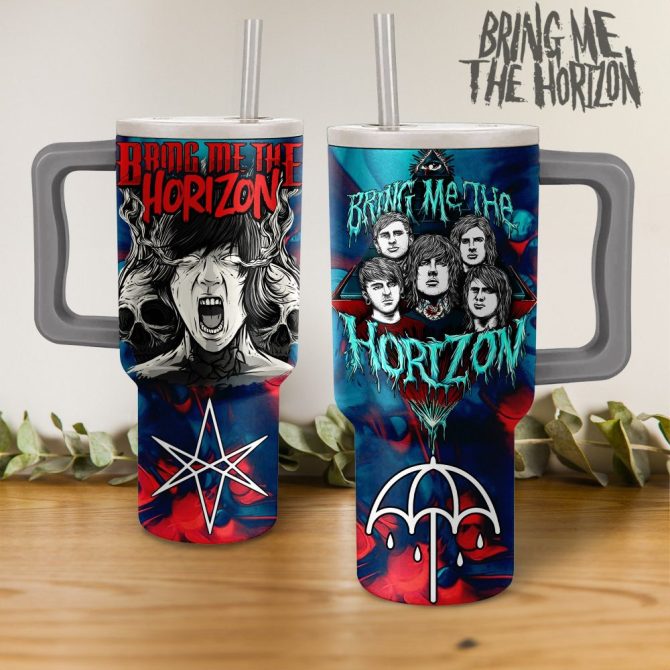 Bring Me The Horizon Music Custom Stanley Quencher 40Oz Stainless Steel