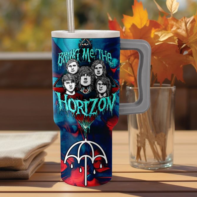 Bring Me The Horizon Music Custom Stanley Quencher 40Oz Stainless Steel - Image 2