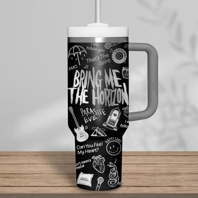 Bring Me The Horizon Music Custom Stanley Quencher 40Oz Stainless Steel - Image 2