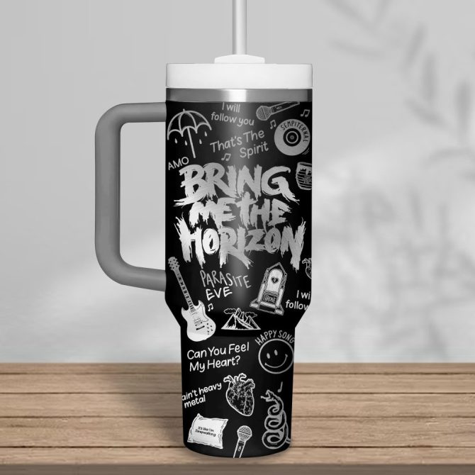 Bring Me The Horizon Music Custom Stanley Quencher 40Oz Stainless Steel - Image 3