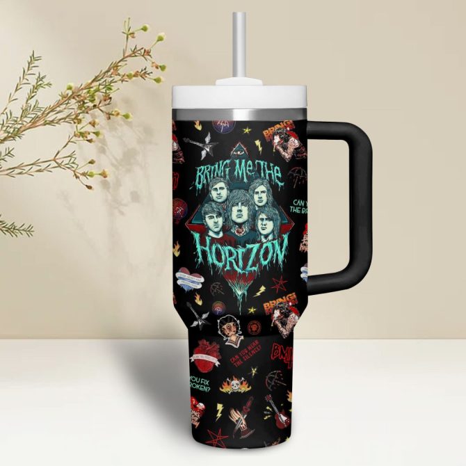 Bring Me The Horizon Music Custom Stanley Quencher 40Oz Stainless Steel - Image 6