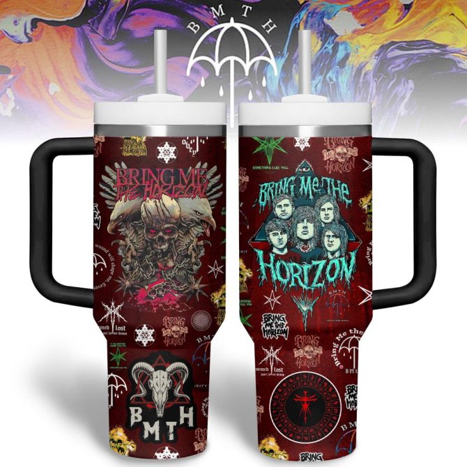 Bring Me The Horizon Music Custom Stanley Quencher 40Oz Stainless Steel Tumbler