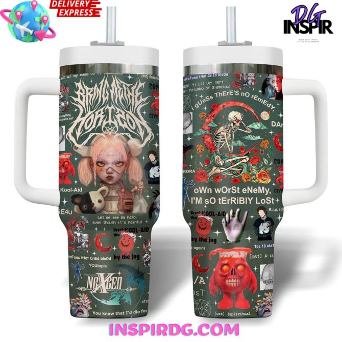 Bring Me The Horizon Music Custom Stanley Quencher 40Oz Stainless Steel Tumbler - Image 2