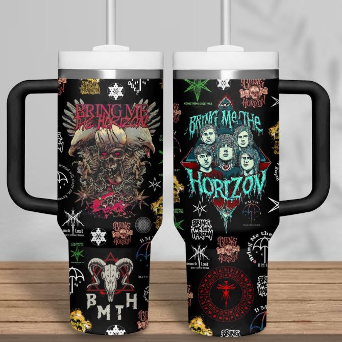 Bring Me The Horizon Music Custom Stanley Quencher 40Oz Stainless Steel Tumbler - Image 6