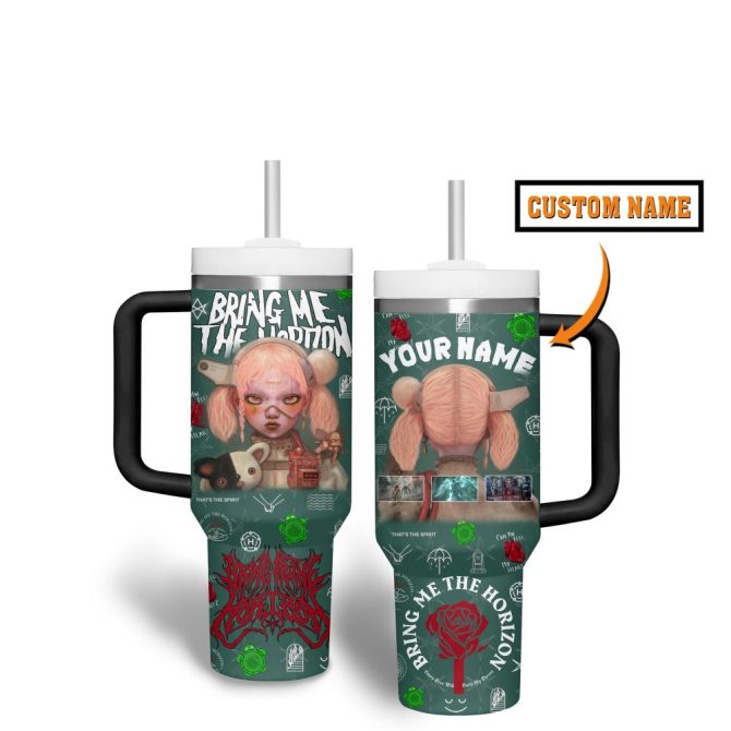 Bring Me The Horizon Music Custom Stanley Quencher 40Oz Stainless Steel Tumbler