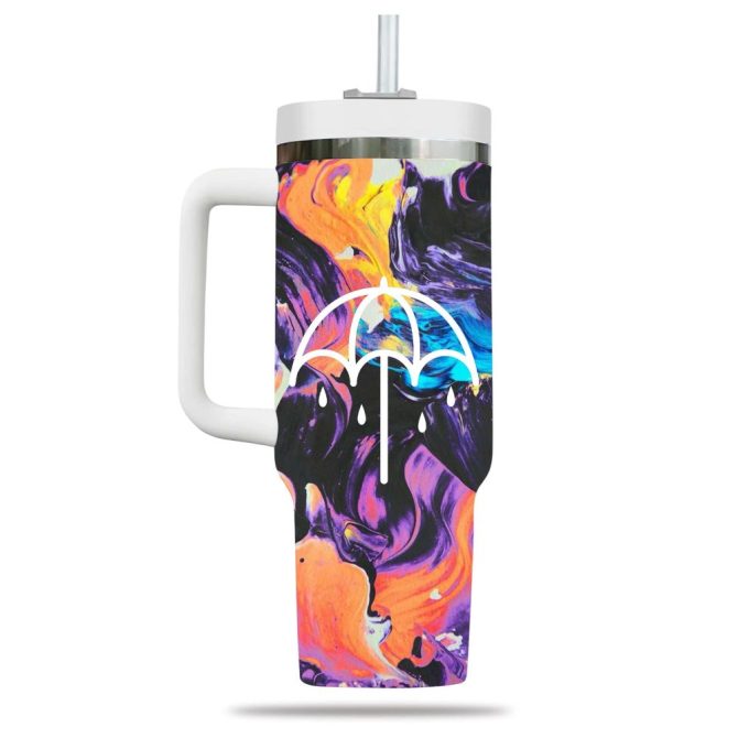 Bring Me The Horizon Music Custom Stanley Quencher 40Oz Stainless Steel Tumbler - Image 2