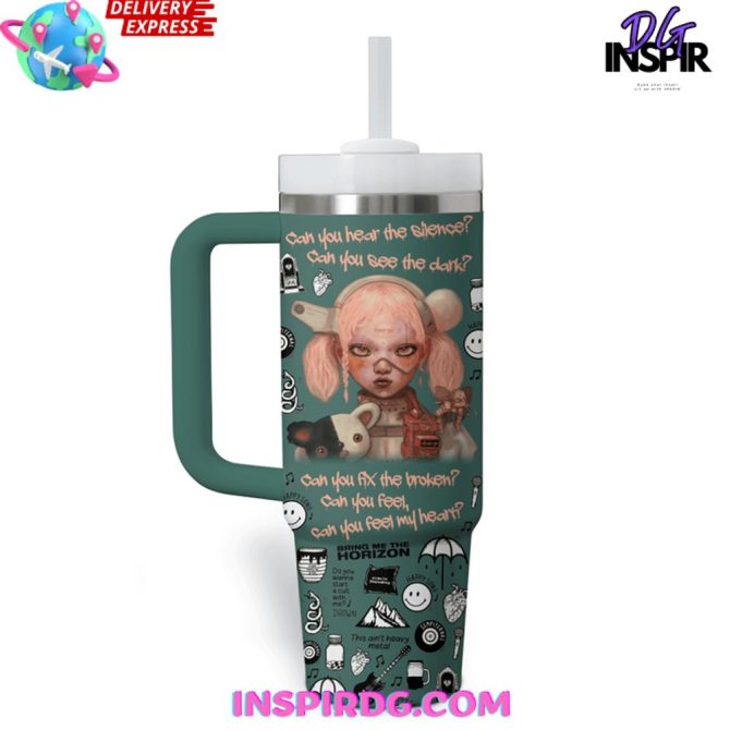 Bring Me The Horizon Music Custom Stanley Quencher 40Oz Stainless Steel Tumbler - Image 3