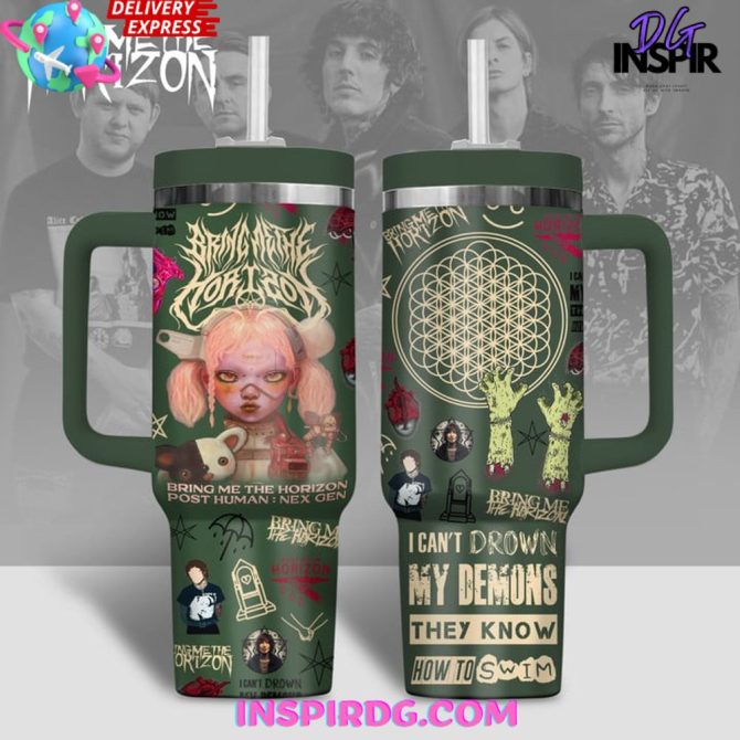 Bring Me The Horizon Music Custom Stanley Quencher 40Oz Stainless Steel Tumbler