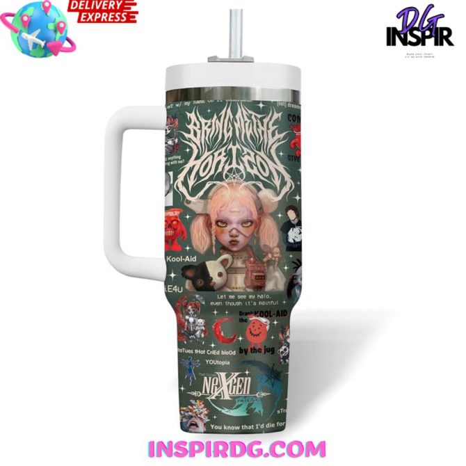 Bring Me The Horizon Music Custom Stanley Quencher 40Oz Stainless Steel Tumbler - Image 3