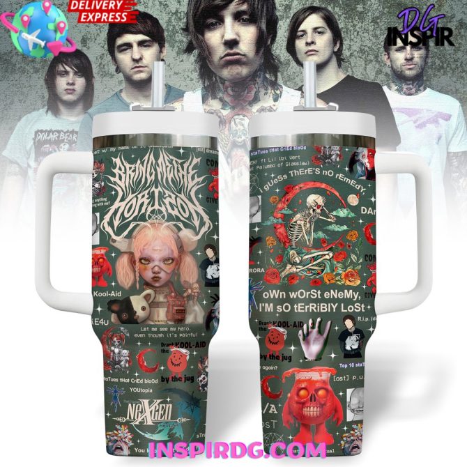 Bring Me The Horizon Music Custom Stanley Quencher 40Oz Stainless Steel Tumbler