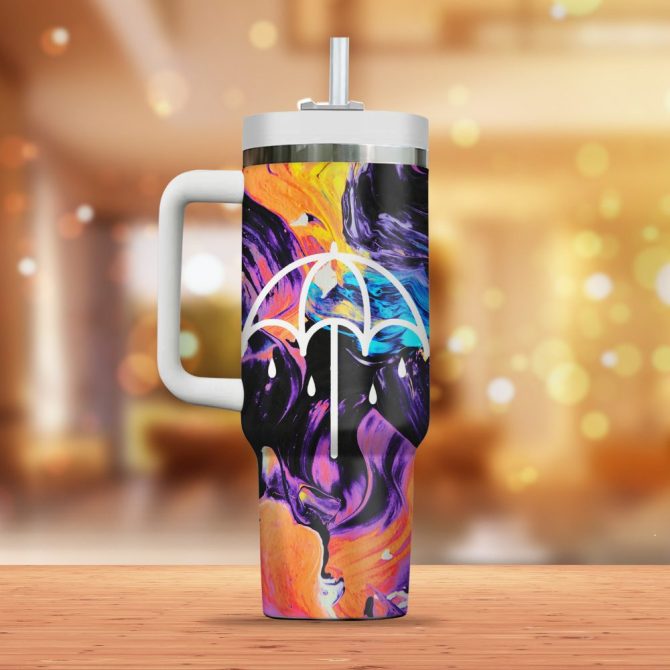 Bring Me The Horizon Music Custom Stanley Quencher 40Oz Stainless Steel Tumbler - Image 2