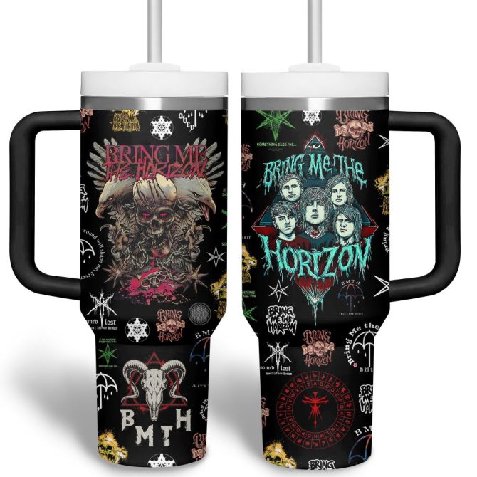 Bring Me The Horizon Music Custom Stanley Quencher 40Oz Stainless Steel Tumbler - Image 5