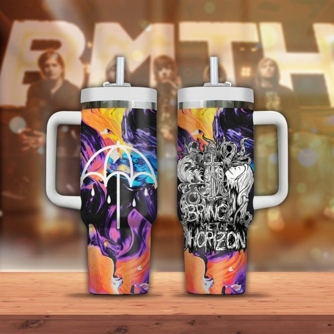 Bring Me The Horizon Music Custom Stanley Quencher 40Oz Stainless Steel Tumbler