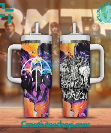 Bring Me The Horizon Music Custom Stanley Quencher 40Oz Stainless Steel Tumbler With Handle
