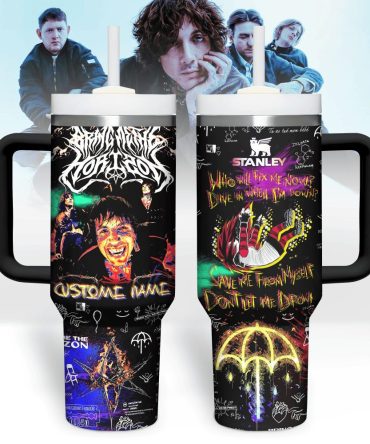 Bring Me The Horizon Music Custom Stanley Quencher 40Oz Stainless Steel Tumbler With Handle