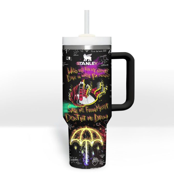 Bring Me The Horizon Music Custom Stanley Quencher 40Oz Stainless Steel Tumbler With Handle - Image 3