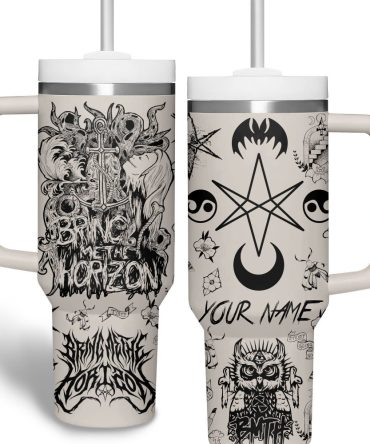 Bring Me The Horizon Music Custom Stanley Quencher 40Oz Stainless Steel Tumbler