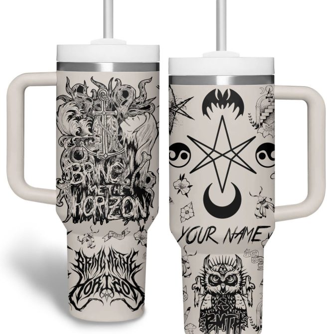 Bring Me The Horizon Music Custom Stanley Quencher 40Oz Stainless Steel Tumbler