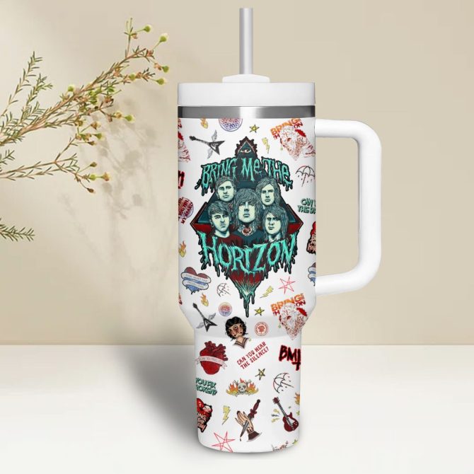 Bring Me The Horizon Music Custom Stanley Quencher 40Oz Stainless Steel - Image 2