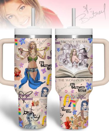 Britney Spears Music Custom Stanley Quencher 40Oz Stainless Steel Tumbler