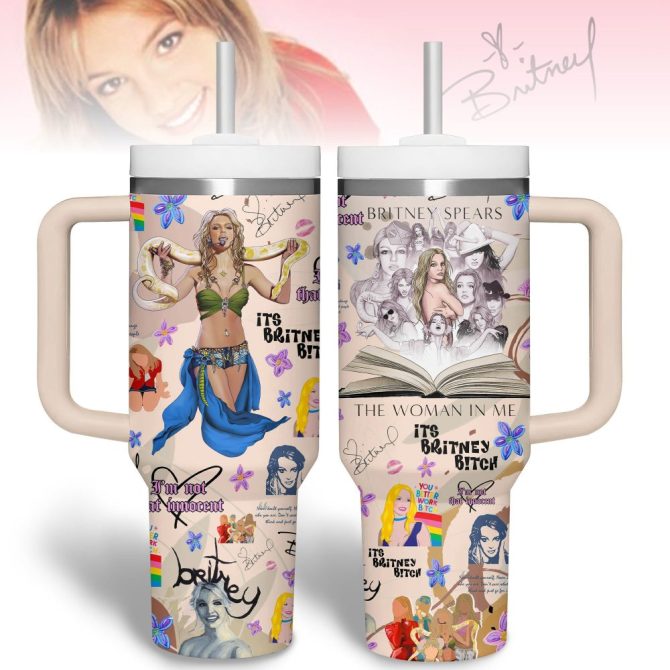 Britney Spears Music Custom Stanley Quencher 40Oz Stainless Steel Tumbler