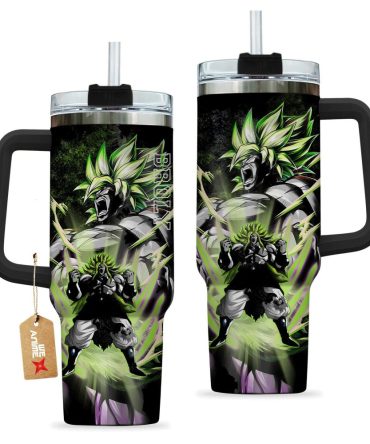 Broly Legendary Super Saiyan Dragon Ball Anime Custom Stanley Quencher 40Oz Stainless Steel Tumbler