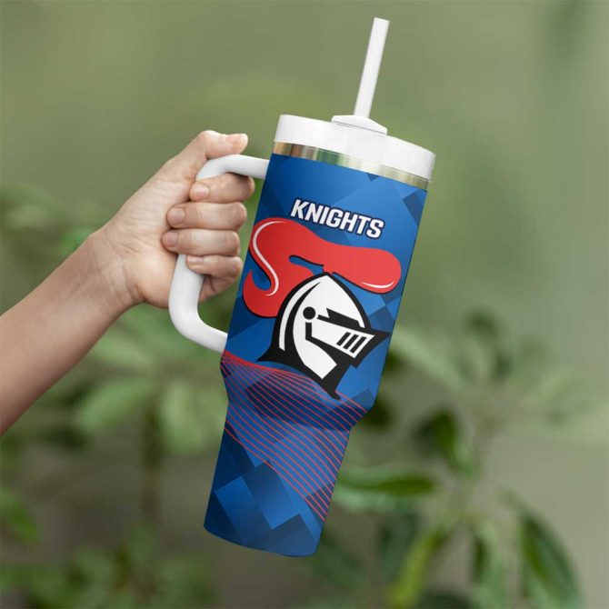 Broncos And Knights Rugby Dynamic Version Custom Stanley Quencher 40Oz Stainless Steel Tumbler With Handle - Image 4