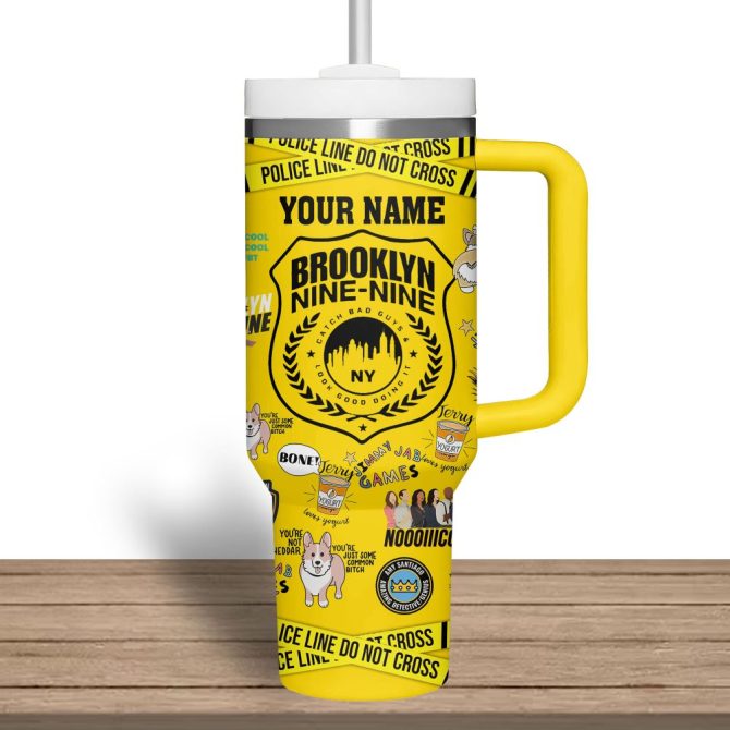Brooklyn Nine-Nine Tv Series Custom Stanley Quencher 40Oz Stainless Steel Tumbler - Image 5