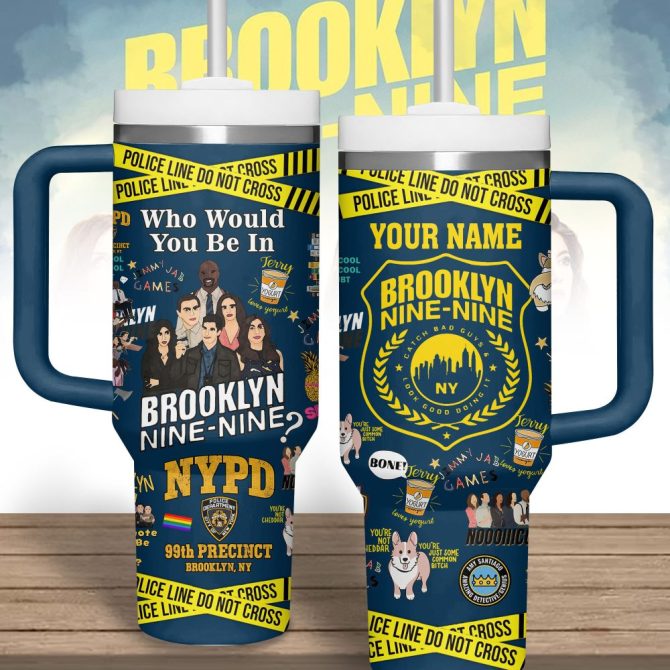 Brooklyn Nine-Nine Tv Series Custom Stanley Quencher 40Oz Stainless Steel Tumbler - Image 2