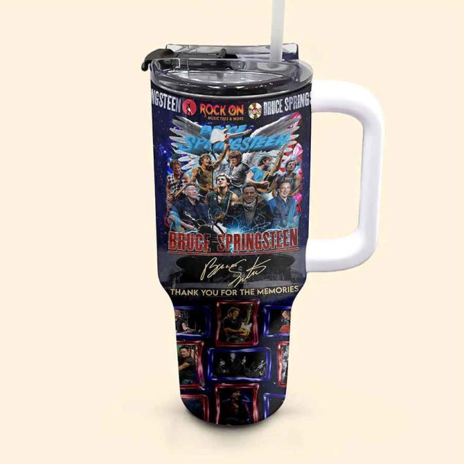 Bruce Springsteen Music Custom Stanley Quencher 40Oz Stainless Steel Tumbler - Image 5