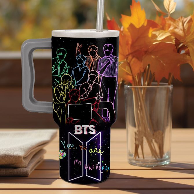 Bts Music Custom Stanley Quencher 40Oz Stainless Steel - Image 3