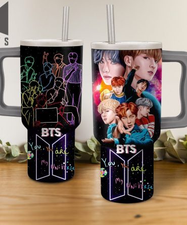 Bts Music Custom Stanley Quencher 40Oz Stainless Steel