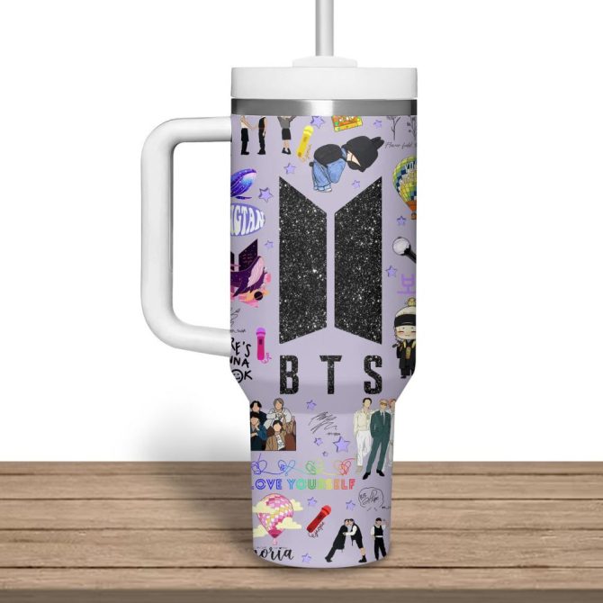 Bts Music Custom Stanley Quencher 40Oz Stainless Steel Tumbler - Image 3