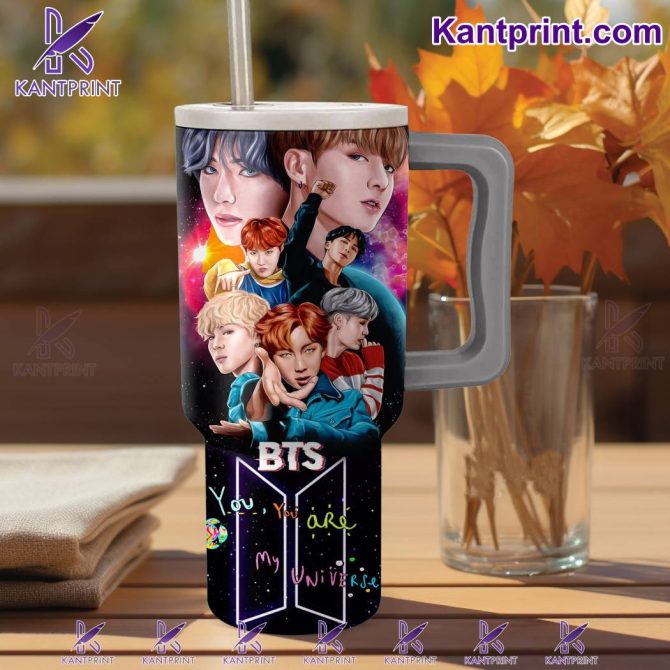 Bts Music Custom Stanley Quencher 40Oz Stainless Steel Tumbler With Handle - Image 2
