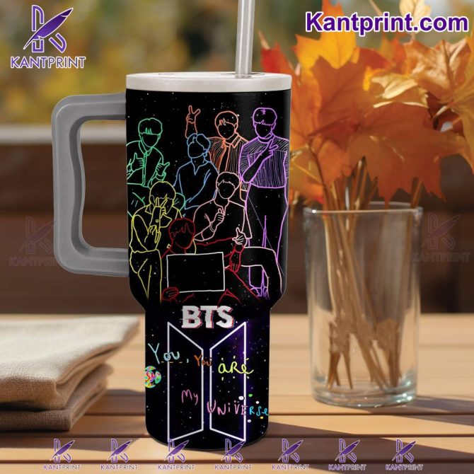 Bts Music Custom Stanley Quencher 40Oz Stainless Steel Tumbler With Handle - Image 3