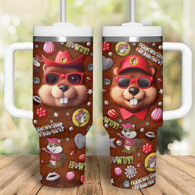 Bucee Cartoon Custom Stanley Quencher 40Oz Stainless Steel Tumbler - Image 4