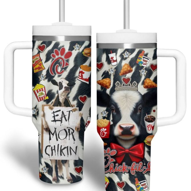Bucee Cartoon Custom Stanley Quencher 40Oz Stainless Steel Tumbler