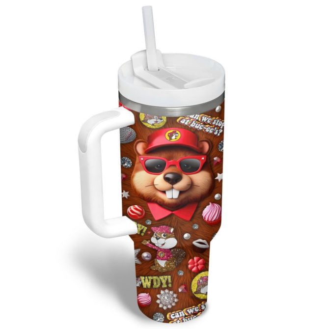 Bucee Cartoon Custom Stanley Quencher 40Oz Stainless Steel Tumbler - Image 2