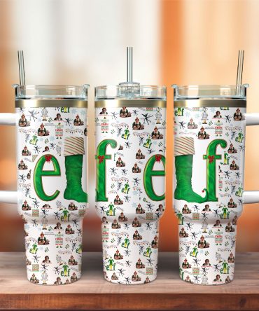 Buddy Elf Movies Custom Stanley Quencher 40Oz Stainless Steel Tumbler With Handle