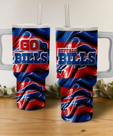 Buffalo Bills Nfl Custom Stanley Quencher 40Oz Stainless Steel