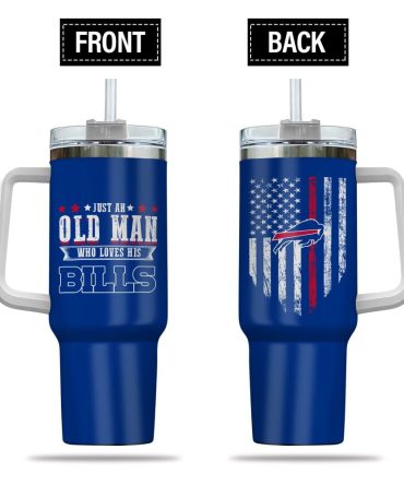 Buffalo Bills Nfl Custom Stanley Quencher 40Oz Stainless Steel Tumbler With Handle