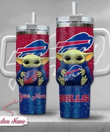 Buffalo Bills Nfl Custom Stanley Quencher 40Oz Stainless Steel Tumbler With Handle