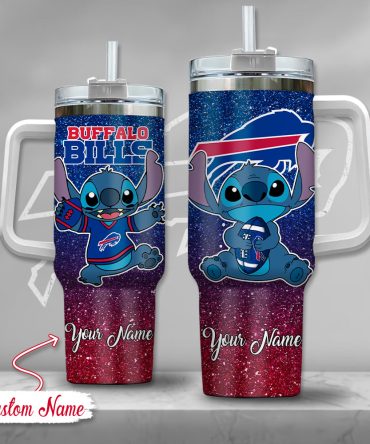 Buffalo Bills Nfl Custom Stanley Quencher 40Oz Stainless Steel Tumbler With Handle